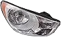 Evan Fischer Headlight Assembly Compatible with 2010-2013 Hyundai Tucson Halogen Passenger Side