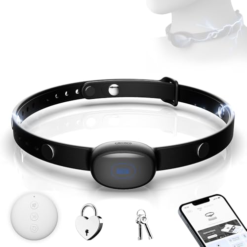 Jpscor Elektroschock Halsbänder BDSM Halsband Damen für Sex, 10 Modi Einstellbar Sexhalsbänder mit APP und Fernbedienung, Reizstrom Kragen Sklave Spiel Sexspielzeug für Paare Extrem