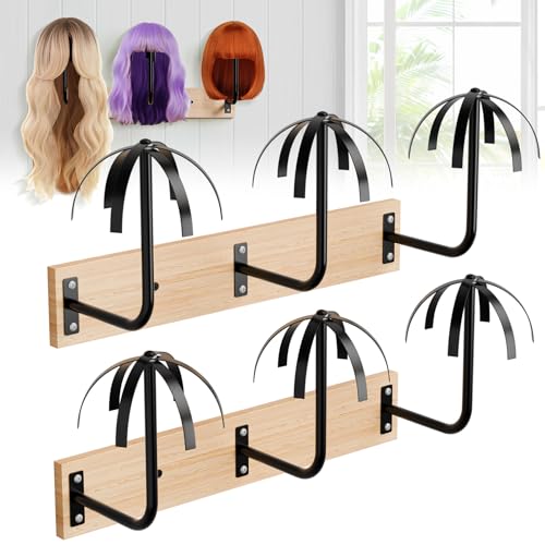 MEEMENG Wig holder for Multiple Wigs, 6 PCS Sturdy Wall