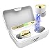 ELECDER D12 True Wireless Earbuds Bluetooth 5.0 Headphones in Ear with Microphone, LED Battery Digital Display, IPX5 Waterproof, Charging Case for Workout, Running (White)