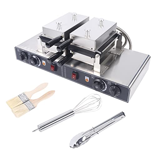 Electric Walnut Cake Maker - 1500W Toaster Baking Breakfast Pan Oven - 20pcs Electric Mini Nut Waffle Bread Baking Machine - Dual-plate design, Non-stick Coating - for Cooking Breakfast Parties