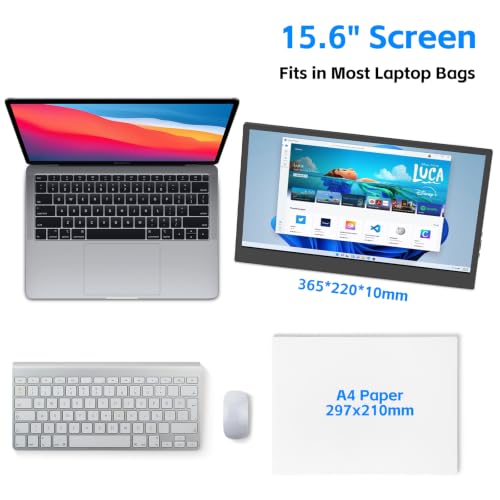 Image of JUSTTHINK Monitor (Black, 15.6 inch-LR)
