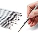 Transon Fine Detail Paint Brush Set 15pcs for Miniature Models Craft Painting Body Painting with Acrylic Gouache Watercolor Tempera and Oil Paint