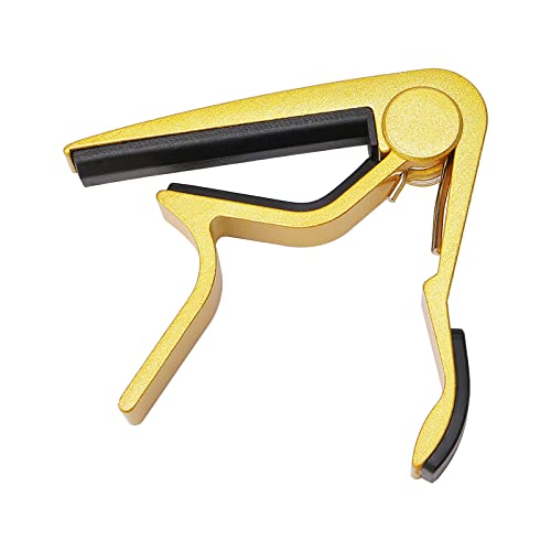 Metal Capo Guitar Capo Aluminum Metal Universal, Gold #TOP5