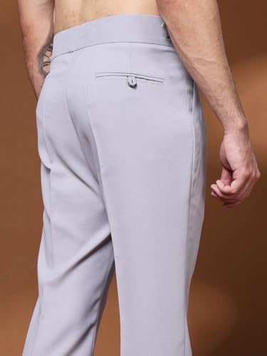 Image of Gurkha Pants for Men | Trouser for Men | Formal Pant | Single Buckle | Bell Bottom Trouser High Waist Pleated Casual Trousers | Flared Bottom Leg Pants for Office Smart Casual Travel Party