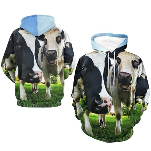 Sweat à Capuche Vache des Prés pour des Week-ends Cocooning Décontractés en Taille S - 7