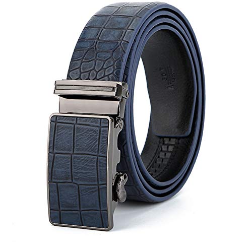 Ceinture à boucle automatique éliminant l'usure des trous avec son cuir robuste pour homme