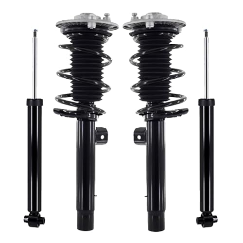 PM Auto Set 4 Front Quick Complete Strut-Coil Spring-Rear Shock Replacement For 2012-2015 BMW 328I
