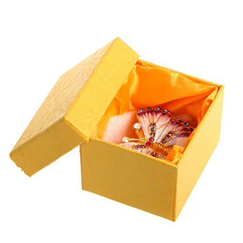 Yu Feng Butterfly Trinket Box Hinged Small Jewelry Bejeweled Trinket Boxes Figurine Collectible Gift (Trinket Box Ii) #TOP4