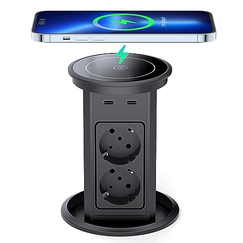 Automatisch Versenkbare Steckdose, Dinolink Tischsteckdose mit...