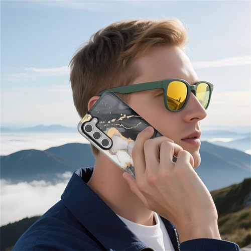 Coque Galaxy S23 marbre noir pour le quotidien urbain