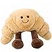ZZYOU 15 * 30cmCute Croissant de Peluche de Juguete Pan Tostado de Peluche de Juguete Cara Sonriente Almohada de Felpa niños muñeco de Peluche Regalo de cumpleaños