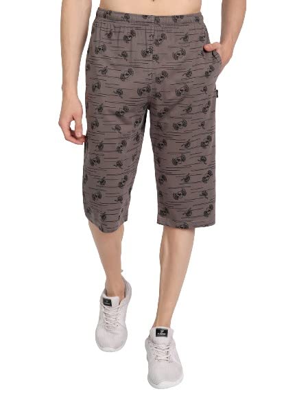 zeffit Cotton Blend Printed Regular Fit 3/4ths for Men-picture-20