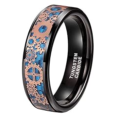 6mm Blue+Black Tungsten