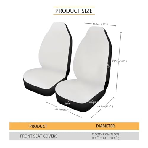 Horeset Car Seat Cover Set of 2 Virgo Print Accessories Interior Decor, Washable Soft Front Seat Protector Universal Fit Sedan Vehicle Truck - Thumbnail 3