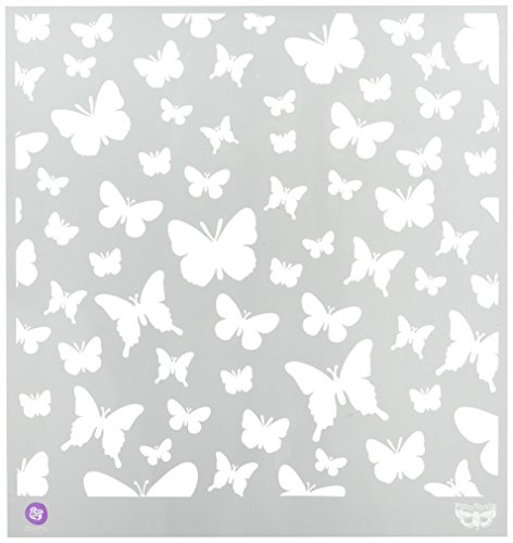 Prima Marketing PSTEN-60452 Elementals Stencil, 12 by 12-Inch, Butterflies