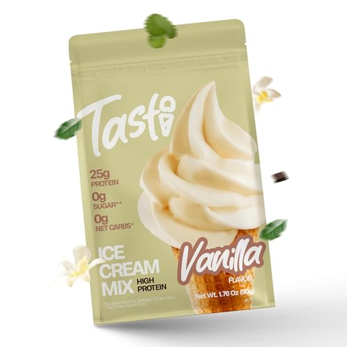 TASTI High-Protein Ice Cream Mix - Vanilla Flavor Low Sugar