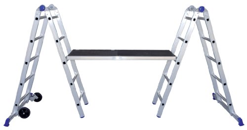 Rollgerüst Facal Pinna aus Aluminium mit Gelenk- und Arbeitsplattform
