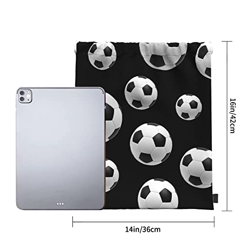 Soccer Drawstring Backpack Water Resistant String Bag Sports Sackpack Gym Sack #TOP1