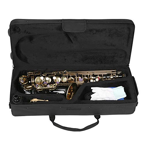 Sax Alto, sax de latão para aniversário (preto)
