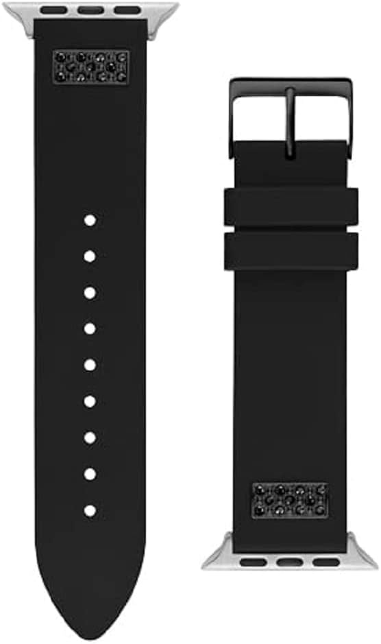 GUESS Mens smartwatch band compatible with Apple watch (42MM-44MM)