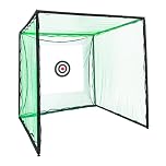 MIIWWOWO 250cm Golf Hitting Cage Practice Net 8.2ft Swing Training Net for Indoor Outdoor Garden Backyard Training Use