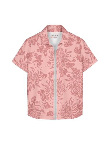 Image of HELLCAT Yellow Trendy Regular Fit Printed Causal Shirt for Boys