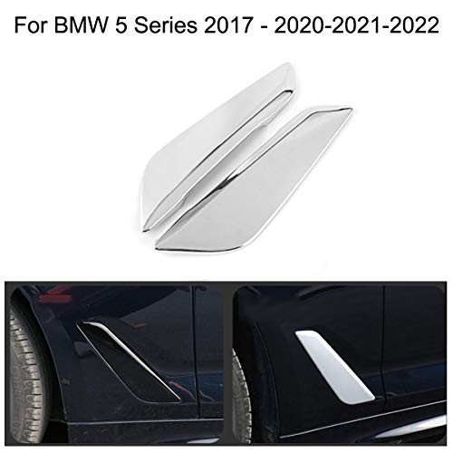 Cubierta cromada para guardabarros de coche, decoración de aire para Serie 5 2017-2022 2