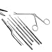 A2Z Scilab Premium 7pc Nasal Sinus Kit, Ear Wax Buildup Removing Kit, Hartman Alligator Forceps & Buck Ear Cleaning Curettes,Stainless Steel Micro ENT Instruments - Ideal for Healthcare Providers