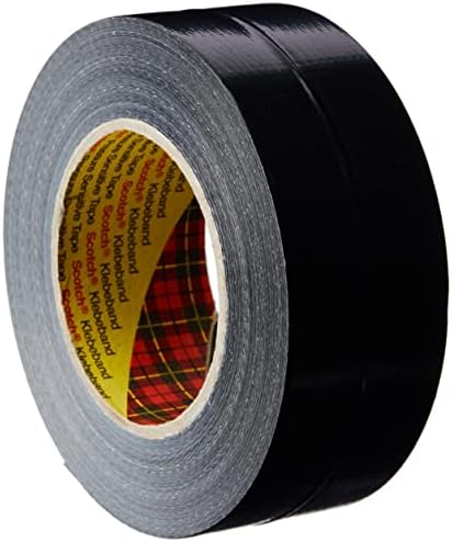 3M 1900S50 Value Duct Tape, 50 mm x 50 m, Black