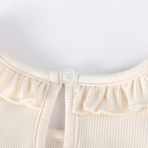 Image of Girls Cotton Long Sleeve Casual Cartoon Appliques Striped Jersey Dresses