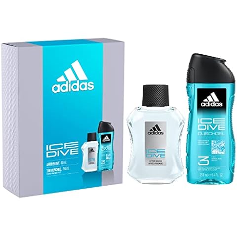 Adidas Ice Dive Gift Set For Him, 100ml Eau De Toilette & 250ml Shower Gel Cover