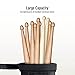SONICAKE Drumstick Holder, Adjustable Nylon Drum Sticks Bag, Drumstick or Brushes Mallets Container Bag, Clamp-On Lockable Aluminium Alloy Drumstick Holder for Drum Set, Up to 5 Pairs of Sticks
