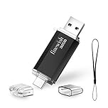 USB C Flash Drive 32gb, 2 in 1 Type C Memory Stick 32gb USB Key Portable Otg Pen Drive for Tablets, New Macbook, Android Smartphones, Samsung, Huawei, Oneplus Etc. (Black)