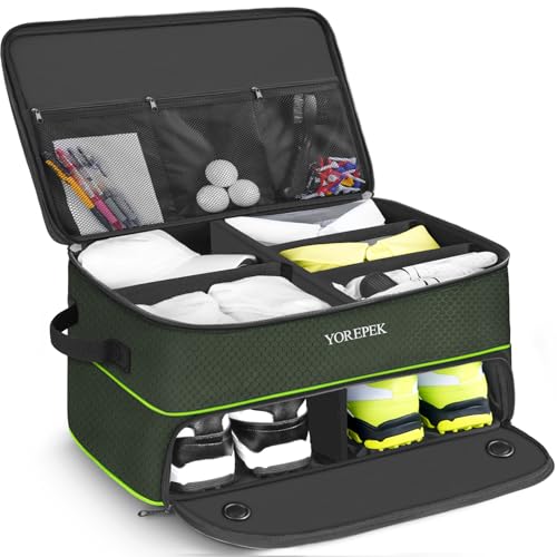 YOREPEK Large 2 Layer Golf Trunk Organizer for 2...