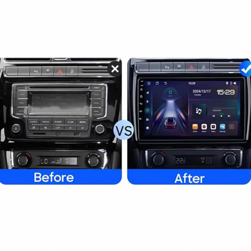 Radio de coche para VW Polo 5 con Carplay, pantalla HD, Bluetooth y cámara trasera 2