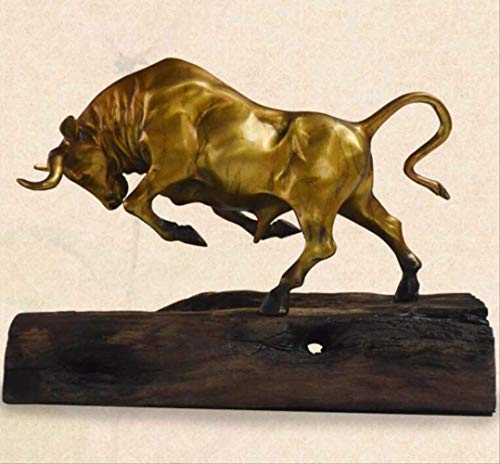 WGLG Deko-Objekt für zu Hause, Bronze, wilde Stier, Statue, Dekoration, Handarbeit, Geschenk, Skulptur Cover
