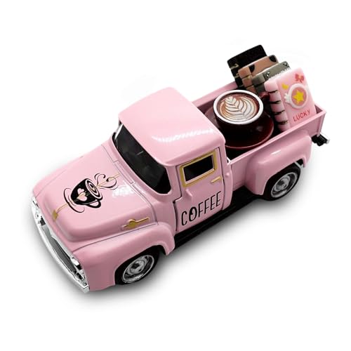 Decorazione da caffè, vintage in metallo con mini libri e cartello per caffè, decorazione per angolo del caffè, macchina da caffè d'epoca, decorazione per caffetteria, bar, cucina, soggiorno, tavolo