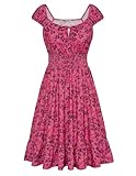 Women's Summer Dress Cap Sleeve Crew Neck Cute Dress Casual Beach Vestidos Mujer Moda