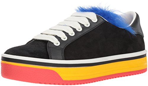 Marc Jacobs Women's Love Empire Fur Sneaker, Black/Multi, 39 M EU (9 US)