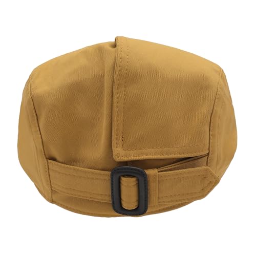 Image of ZLYC Men Cotton Flat Cap Summer Scally Ivy Gatsby Newsboy Beret Driver Cabbie Hunting Hat