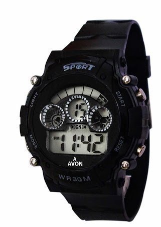 Lemonade Sports Z-Black Multifunction Fashion 7 lights Unisex Digital Sports Watch for Kids