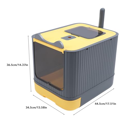 Caixa de Areia para Gatos Fechada, Caixa de Areia Estilo Gaveta de Grande Capacidade Com Colher, Cai