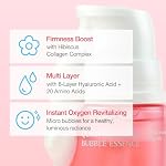 Quick & Deep Bubble Serum Essence with Hibiscus Collagen, Micro Bubble Formula for Daily Hydration, Fast-Absorbing Serum that Helps Revitalize Dull Skin for a Healthy Glow, 3.28 fl oz - Image 5