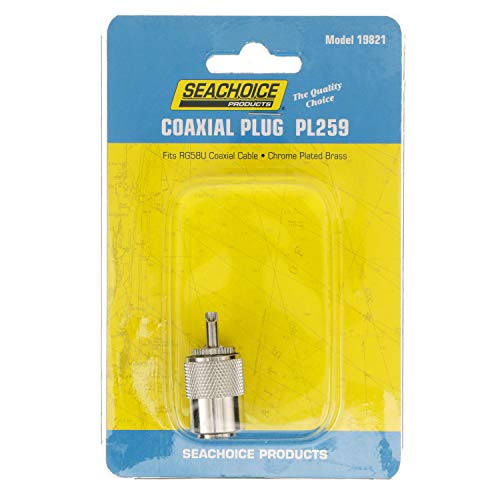 Adaptador macho Seachoice PL259 para antena VHF miniatura 5