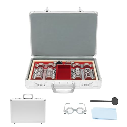 Kit de lentilles d'essai optique avec cadre réglable pour examens de vue précis
