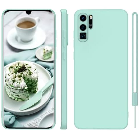 ORDA Huawei P30 Pro Case Silicone Protector Huawei P30 Pro Slim Case Soft Gel Rubber Anti-Scratch Phone Case Cover for Huawei P30 Pro 6.1'' Mint Green Cover