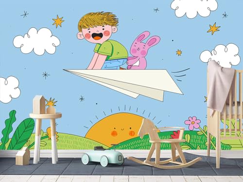 Image of Cartoon Design Kids Theme Vinyl Poster Animals Wallpaper Wall Sticker for Home Decor, Living Room, Bedroom,Kids Room, Play Room (Self Adhesive Vinyl, 3x4 feet i.e 36x48 inch) 04