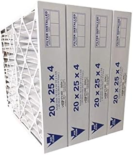 United Filter 20x25x4 Furnace Air Filters MERV 13 Pleated (4 Pack) - A/C, HVAC Filters Purify Air, Captures Bacteria, Airborne Dust, Pollen, Mould Spores & Smoke - Filters Made in Canada