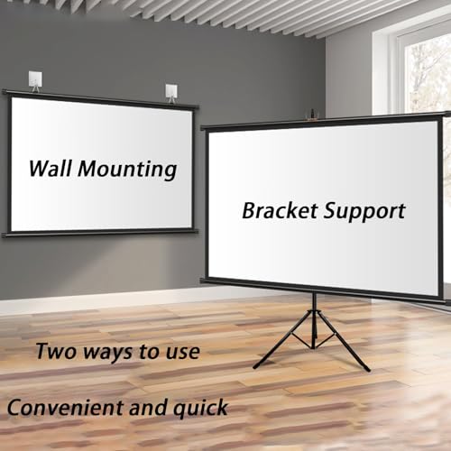 Pantalla de Proyector con Soporte, Plegable, 72 Pulgadas, 4:3/16:9 miniatura 2